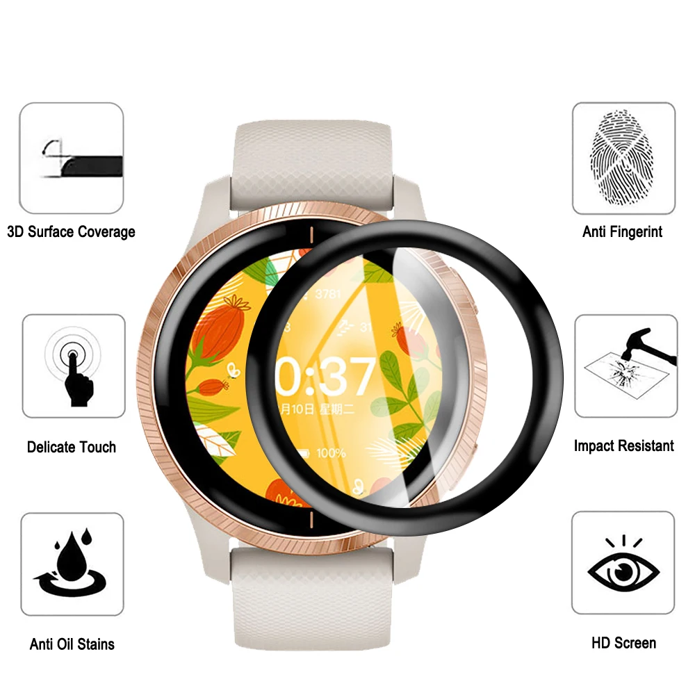 3D Curva Suave de Proteção de Borda Filme Cheio de Cobertura de Proteção Para IMILAB W12/W11L W11/KW66 Smart Watch Protetor de Tela Acessórios