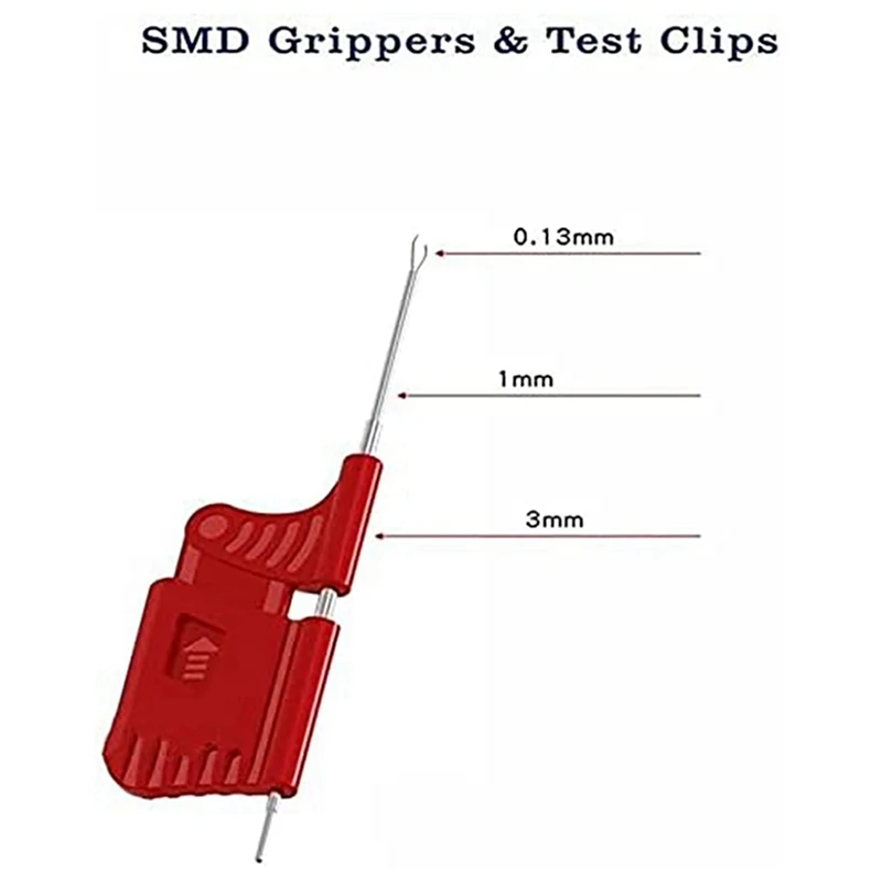 50Pcs SDK08 Teste Clipe SMD IC Teste Gancho Clipes Para Teste Elétrico de Ultra Pequeno Clip de Chip de Teste