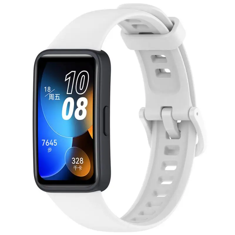 Correia de relógio Pulseira de Silicone Pulseira para Band8 Substituição Smartwatch Pulseira de Dispositivos Portáteis Inteligentes Acessórios