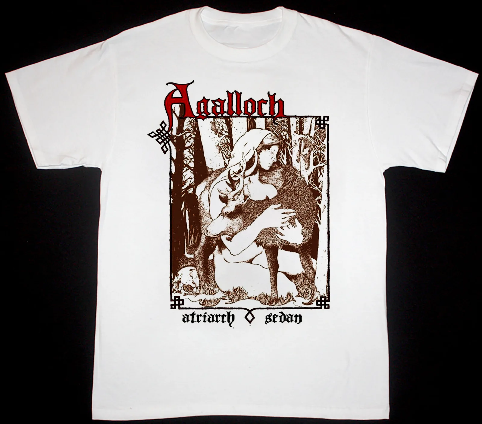 Inspirado Agalloch Seattle 2011 T - Shirt Branca Tamanho S para 2345XL Presente Fãs BE339 mangas compridas