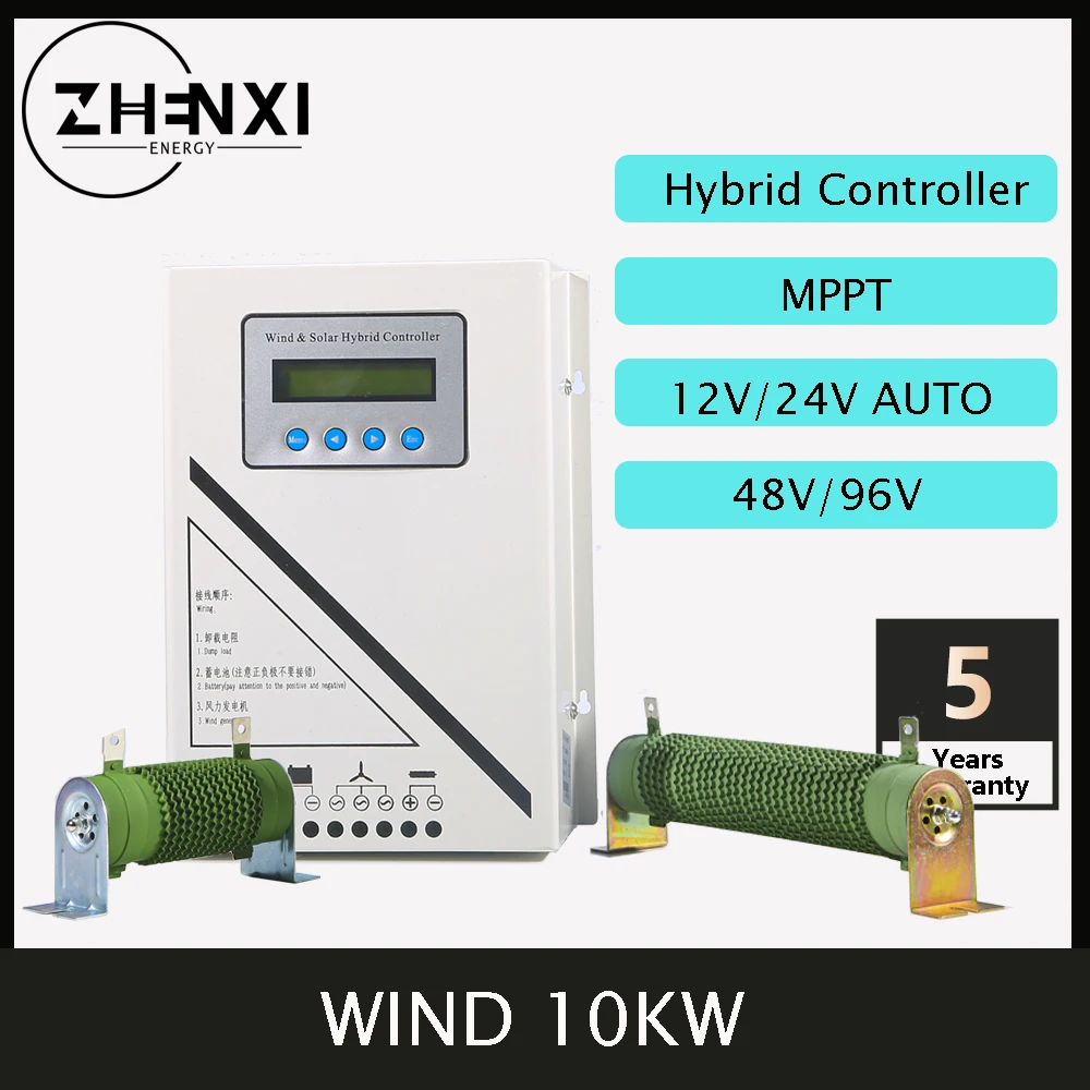 ZHENXI 10KW Vento Controlador MPPT 48V/96V do Vento Gerador de Turbina do Regulador para o Agregado familiar do Sistema de LiFePO4 de Lítio, Bateria de Ácido-Chumbo